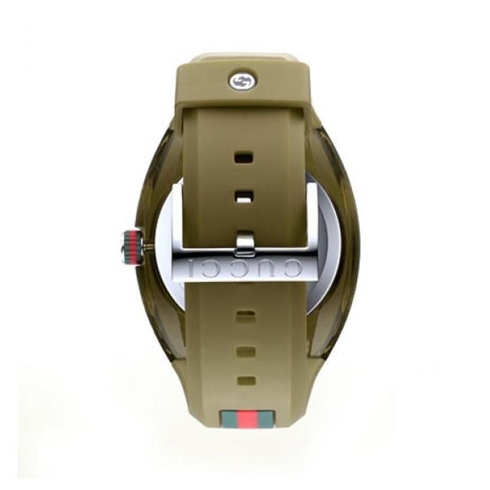 Brand New Gucci SYNC XXL Mens Stainless Steel Watch with Rubber Strap